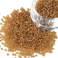 Goldenrod Round 11/0 Grade A Transparent Glass Seed Beads
