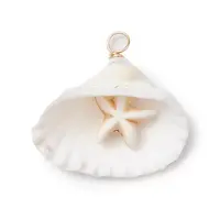 Dyed Synthetical Turquoise Star Pendants