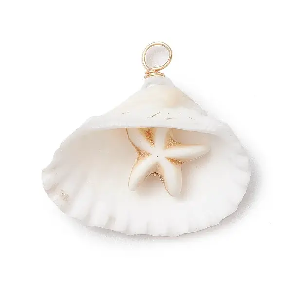 Dyed Synthetical Turquoise Star Pendants