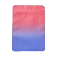 Two Tone Rectangle Plastic Zip Lock Gift Bags