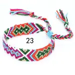 Cotton Braided Rhombus Pattern Cord Bracelet