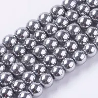 Magnetic Synthetic Hematite Beads Strands