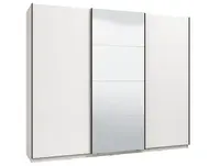 Šatní skříň s posuvnými dveřmi aubrey 270 - bílá/lesk