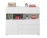 Kombinovaná komoda omega - bílá/beton