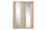 Šatní skříň angelika se zrcadlem iii - dub sonoma