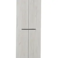 Šatní skříň eman 2d - dub bílý/eben