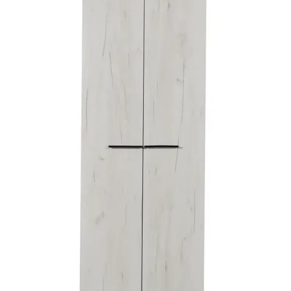 Šatní skříň eman 2d - dub bílý/eben