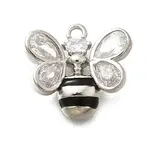 Brass Micro Pave Cubic Zirconia Pendants