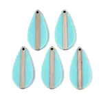 Opaque Resin & Wood Pendants