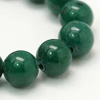 Natural Mashan Jade Round Beads Strands