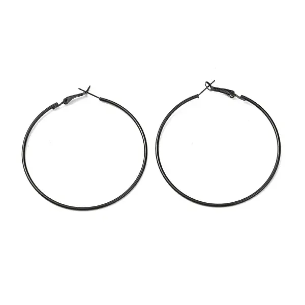 Baking Paint 201 Stainless Steel Hoop Earrings