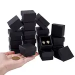 Kraft Cotton Filled Cardboard Paper Jewelry Gift Boxes