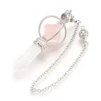 Natural Rose Quartz Dowsing Pendulums