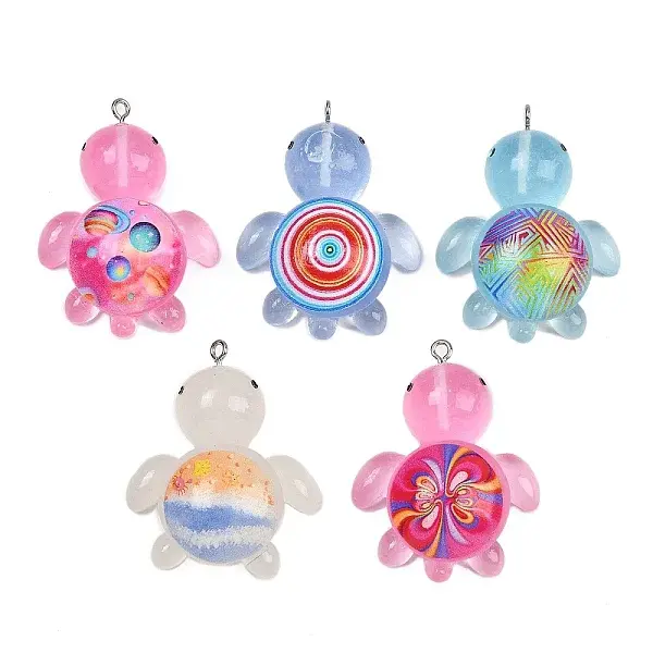 Transparent Resin Pendants