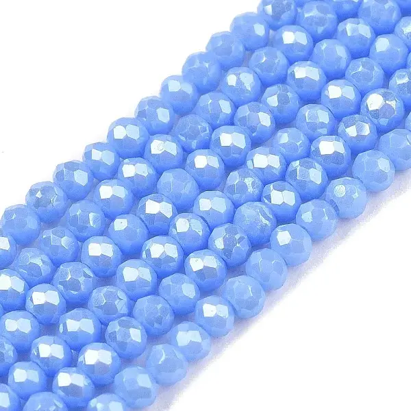 Electroplate Glass Beads Strands