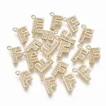 Brass Cubic Zirconia Charms