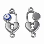 304 Stainless Steel Enamel Connector Charms