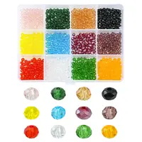 960Pcs 12 Colors Glass Beads