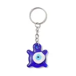 Blue Glass Evil Eye PendantS Keychains