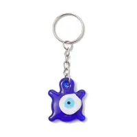 Blue Glass Evil Eye PendantS Keychains