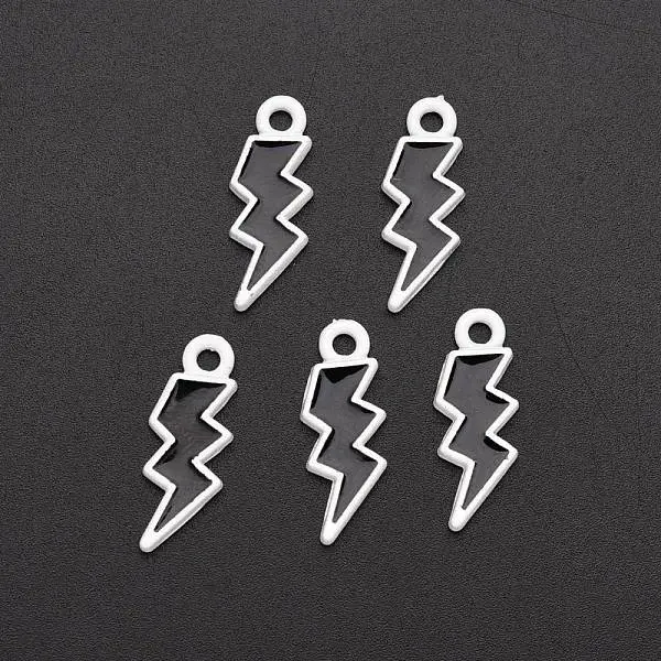 Spray Painted Alloy Enamel Pendants