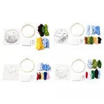 Mountain Scenery Hanging Painting Needle Felting Kit for Beginners
