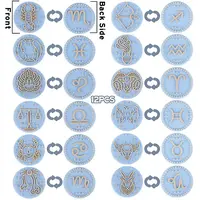 12Pcs 12 Styles Food Grade Silicone Focal Beads