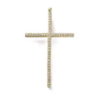 Brass Micro Pave Cubic Zirconia Pendants