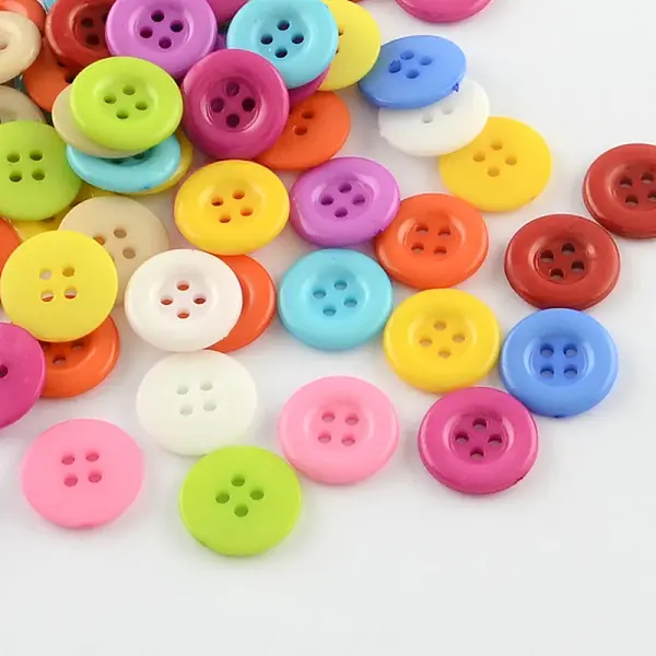 4-Hole Plastic Buttons