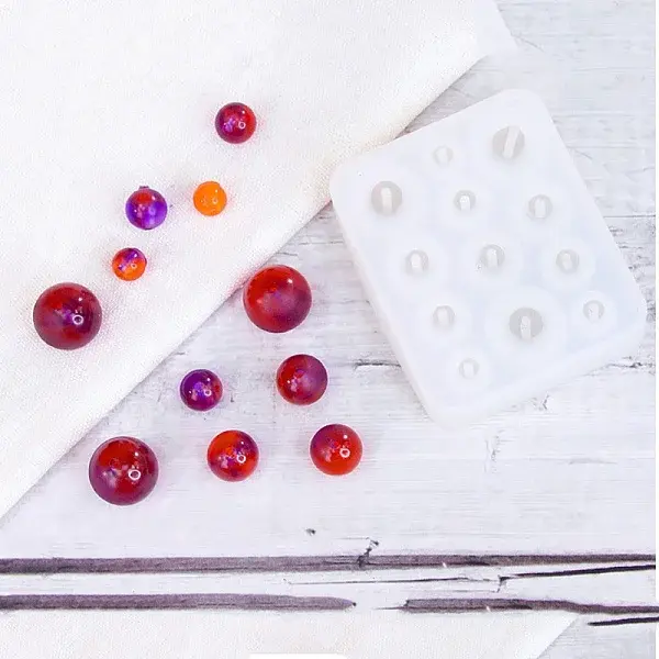 DIY Silicone Round Bead Molds