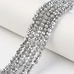 Electroplate Opaque Glass Beads Strands