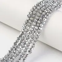 Electroplate Opaque Glass Beads Strands