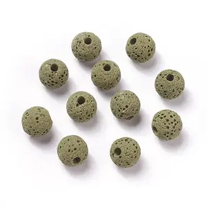 Unwaxed Natural Lava Rock Beads
