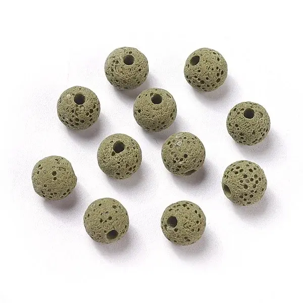 Unwaxed Natural Lava Rock Beads
