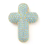 Brass Micro Pave Cubic Zirconia Pendants