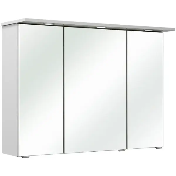 Xora ZRCADLOVÁ SKŘÍŇKA, bílá, 96/70/18 cm