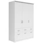 Boxxx ŠATNÍ SKŘÍŇ, bílá, 136/199/58 cm