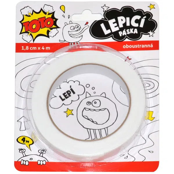 Lepící páska 18mm x 4m oboustranná