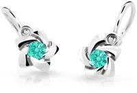 Cutie Jewellery Dětské náušnice s designem růžiček C2201-10-X-2 světle zelená
