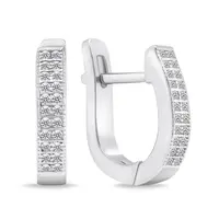 Brilio Silver Nadčasové stříbrné náušnice se zirkony EA657W