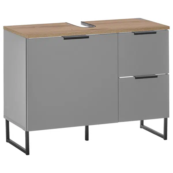 Venda SKŘÍŇKA POD UMYVADLO, šedá, barvy dubu