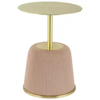 MID.YOU ODKLÁDACÍ STOLEK, barvy zlata, růžová