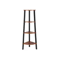 Boxxx REGÁL, hnědá, černá, 33,9/124,5/33,9 cm