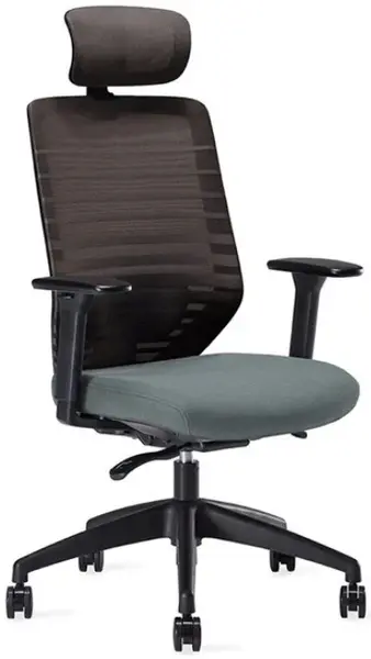 SETULO Kancelářská židle KUMA šedá s opěrkou hlavy