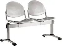 Lavice, multisedák OMP 501, RAL9006 šedá - 2 místná