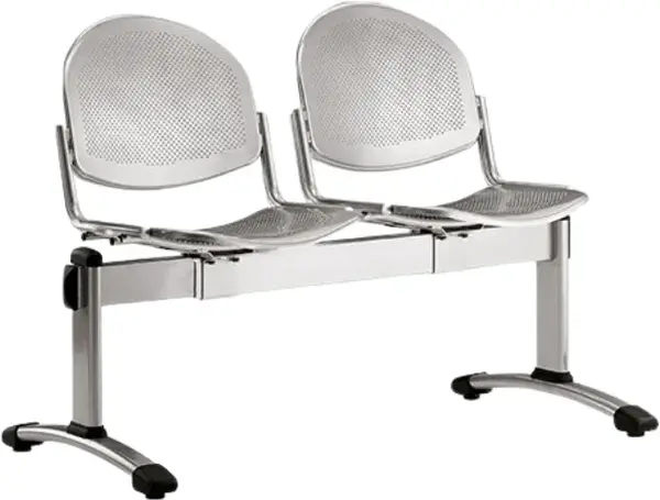 Lavice, multisedák OMP 501, RAL9006 šedá - 2 místná