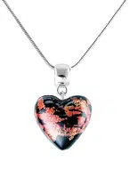 Lampglas Romantický náhrdelník Passionate Heart s 24karátovým zlatem v perle Lampglas NLH30