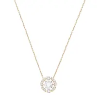 Swarovski Pozlacený náhrdelník Sparkling Dance 5272364