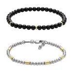 Fossil Stylový set pánských korálkový náramků JGFTSET1105