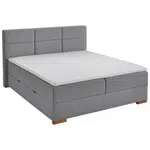 home24 POSTEL BOXSPRING, 180/200 cm, šedá
